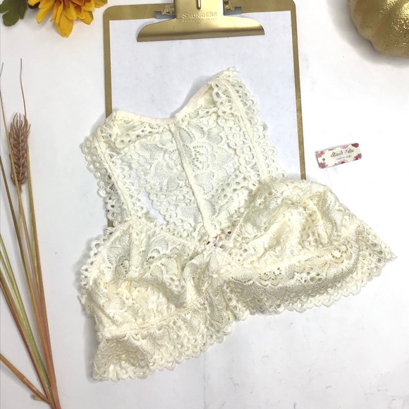 ALTAR’D STATE | Lace Racerback Bralette Ivory - Picture 2 of 16